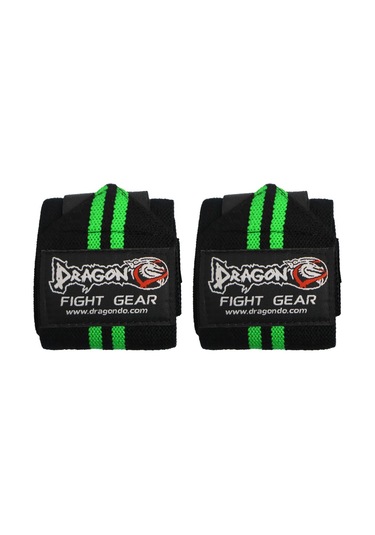 Dragondo 63911 Halter Ve Fitness Bilek Bandajı Yeni Seri Siyah - Yeşil