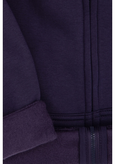 U.S. Polo Assn. Erkek Çocuk Mürdüm Fermuarlı Kapüşonlu Sweatshirt 50313852-VR074