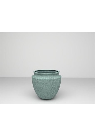 Nuano Consept Nora Serisi Yuvarlak Saksı Yeşil 70x60