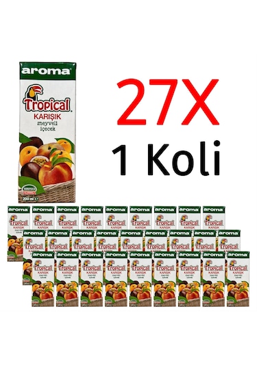 Aroma Tropical Karışık Meyveli İçecek 200 Ml X 27 Adet