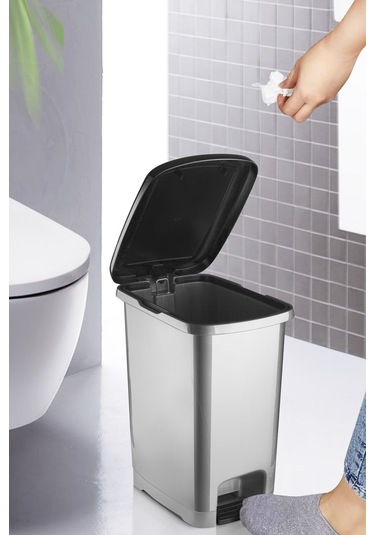 Nandy Home 10 Lt Eco Slim Pedallı Çöp Kovası Antrasit