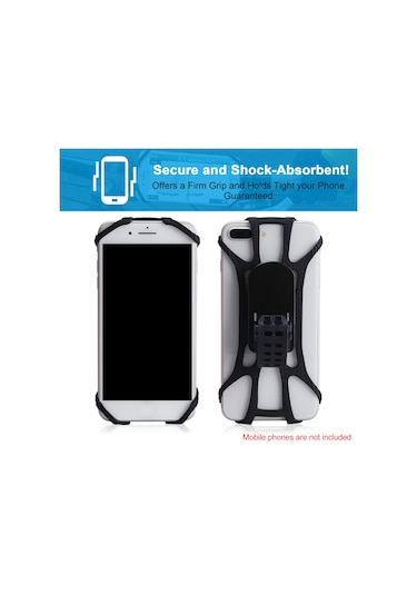 Springsun Selfie Çubuğu Bisiklet Telefon Tutucu 360 Dönebilen Silikon Bisiklet Telefon Tutucu Evrensel Motosiklet Gidon Tutucu İphone Uyumlu 11 Pro