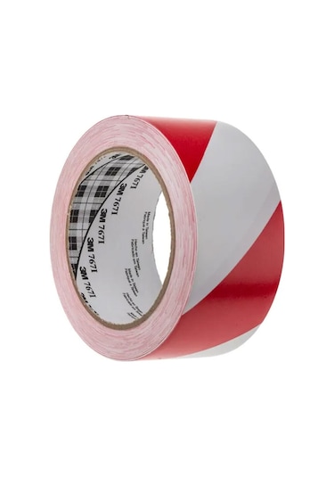 3m 767ı Vinil Bant Kırmızı/beyaz 50mmx33m