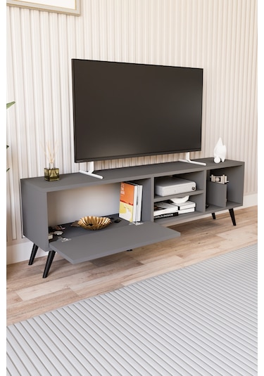 Lena Tv Sehpası, Tv Standı, Televizyon Ünitesi Antrasit