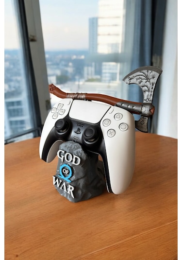 God Of War Ps4 / Ps5 Kol Tutucu Stand Joystick Standı Ragnarok Mavi