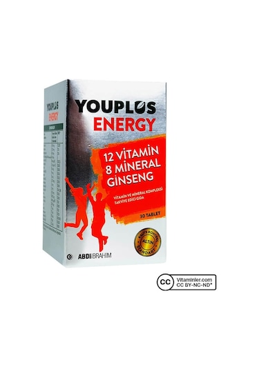 Youplus Energy Takviye Edici Gıda 30 Tablet