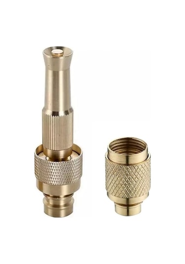 Flybuy Yüksek Yıkama Saplı Pirinç Musluk Memesi Hortum Ev Düz Copper-2x Basınçlı Bahçe Ayarlanabilir Aracı Araba Aksesuarları Bs