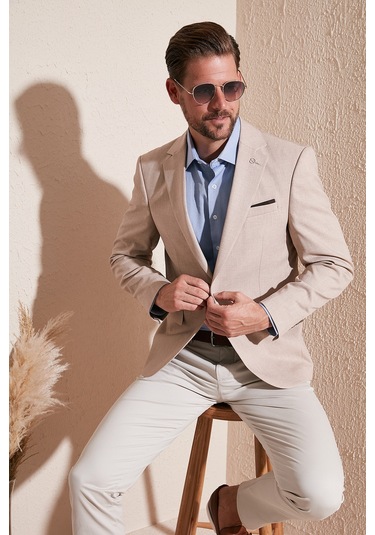 Buratti 535638183 Nipoye Erkek Ceket Bej