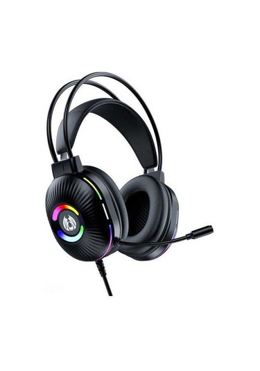 Fastbuy Siyah Kablolu Oyun Kulaklığı, 7.1 Sessizlik, Gürültü Engelleme Mikrofonu, Rgb Işık Efekti, Yüksek Taban, Uzun Süre Ko