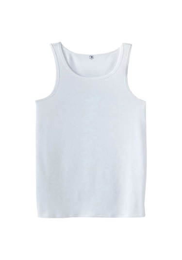 5 Adet Erkek Büyük Beden Battal Boy 105 Kilo - 205 Kilo Arası İçin Uygun Redzone Klasik Pamuk Atlet Beyaz