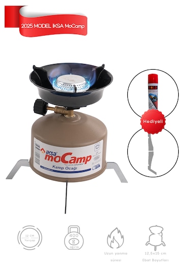 İksa Mocamp Kamp Ocağı Gazlı Kamp Ocağı Pratik Ocak - Bej