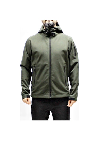 Mudwill Haki Trail Rüzgar Geçirmez Softshell Mont Ceket