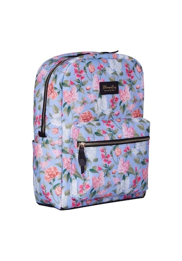 Bloominbag Spring Spirit 13-14 İnç Laptop / Macbook Sırt Çantası Mavi - Pembe