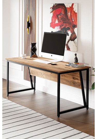 Ms2 Çalışma Masası,ofis Masası - 70x160 Cm - Çam Ms2 - 160 - Çam