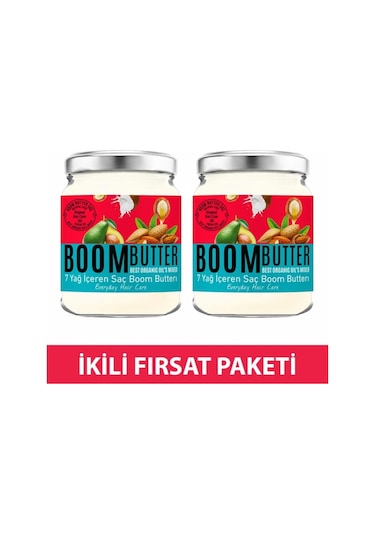 Boom Butter Saç Bakım  Yağı İkili Paket