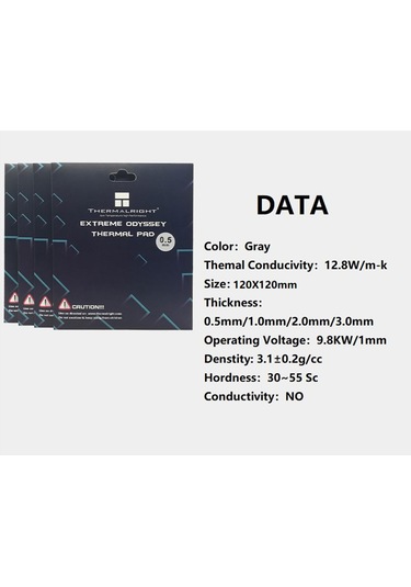 Homyl Termal Ped İletken Olmayan Isı Direnci Pc Için Basit 2.0mm-kalınlık