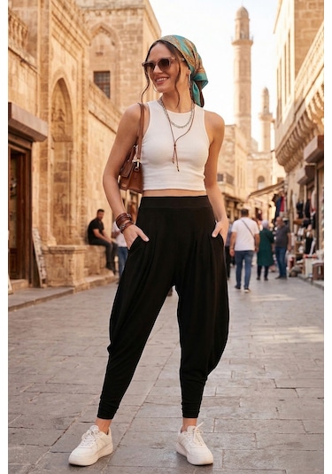 Lela Bayan Pantolon 5865027 Siyah Siyah
