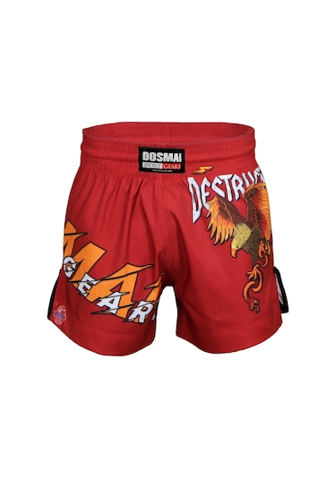 Dosmai Dijital Baskılı Eagle Spor Şort Kırmızı Fgs243