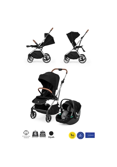 Kanz Snap Autofold Travel Sistem Bebek Arabası Darkness Black