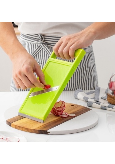 Lichen Mutfak Aletleri, Plastik El Mutfak Dilimleyici, Silme Yeşil