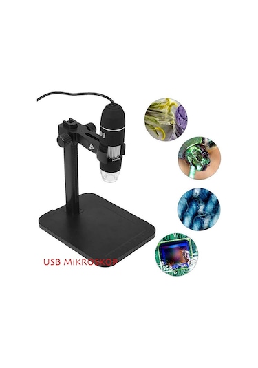 Triline 1000x 2mp Dijital Standlı 8 Ledli Usb Otg Mikroskop