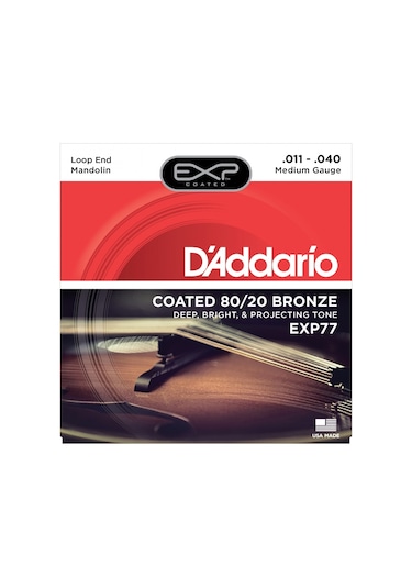 Daddario Exp77 Bronze Mandolin Takım Tel Teli