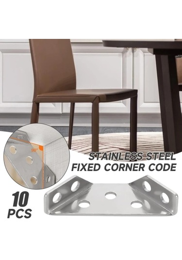 Üniversal Mobilya Köşe Konnektörü - Açılı Montaj Konnektörü Mobilya Üçgen Destek Çerçevesi 10 Adet 10 Adet Diğer