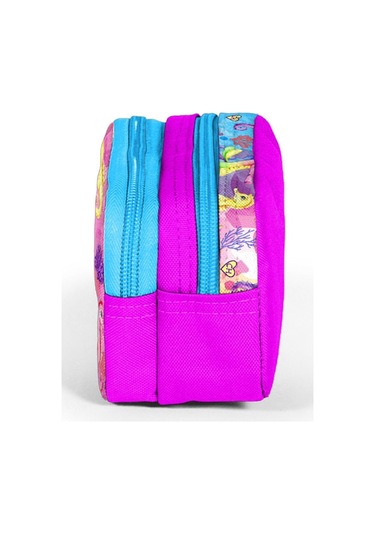 Coral High İki Bölmeli Kız Çocuk Mavi Denizatı Kalem Çantası Kalemlik