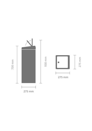 Brabantia Çöp Kutusu 25 Litre Touch Bin Matt Steel 384929