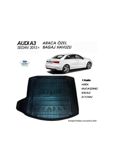 Audi A3 Sedan Bagaj Havuzu Bagaj Paspası 2013