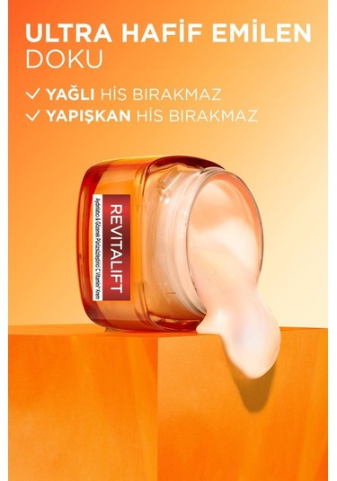 L'Oréal Paris Revitalift Clinical Günlük Yüz Güneş Kremi SPF50+ 50 ML + Aydınlatıcı C Vitamini İçerikli Yüz Kremi 50 ML