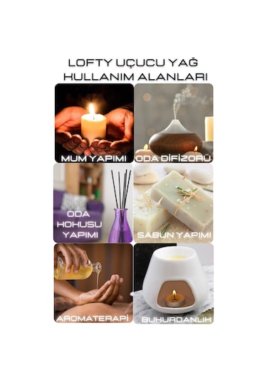 Lofty Pudra Uçucu Yağ Buhurdanlık Esansı Oda Kokusu 10 ML