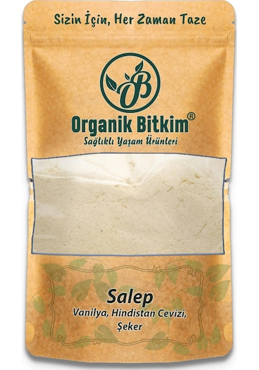 Organik Bitkim Sahlep (Vanilya, Hindistan Cevizi,Şeker) 1000 G