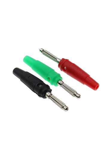 100pcs 4mm Muz Fiş Ses Hoparlör Konektörleri Amplifikatör Hoparlör Bağlama Post 4mm Muz Jakı Kablo Terminalleri İçin Fiş Renk: Kırmızı