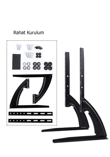 Monozone 32-75 İnç Sabit Ekran Masaüstü Tv Standı Yükseltilmiş Tv