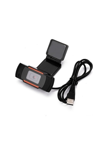 Novahub 1080p Usb Web Kamerası, Mikrofonlu, Sürücüsüz, Siyah-turuncu, 10m Uzaklıkta Net Ses
