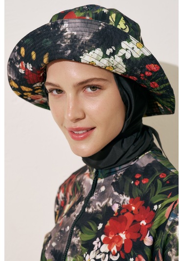 Eşarp Detaylı Bucket Şapka Dark Garden Dark Garden