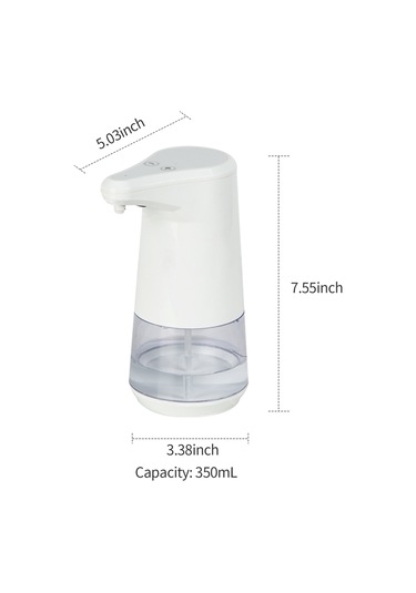 Leezsing 350ml Otomatik Sabunluk Sprey Tipi Temassız Sabunluklar Ir Sensörlü Durulama Gerektirmeyen Dezenfektan Dağıtıcı Ev Ticari Kullanım İçin