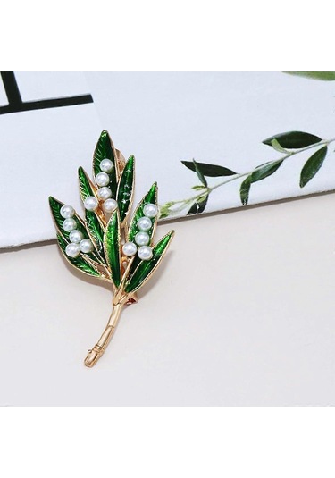 Kadın Kristal İnci Çiçek Broşları Zarif Emaye Yapay Elmas Çiçek Açıklama Broş Pins Moda Takı Aksesuarları Çok Renkli