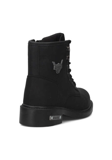 Kocamanlar Unisex Kışlık Uzun Dayanıklı Kauçuk Taban Bot Outdoor Postal Bot Siyah