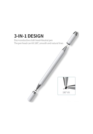 Moveevo Siyah Metal Dürtü Hassas Kalem: İos/android Uyumlu, El Yazısı Ve Dokunmatik İşlevi - 3'ü Bir Arada Stilus