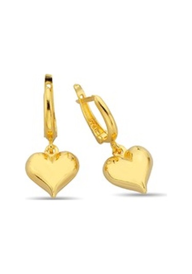 925 Ayar Gümüş Kalp Set Gold