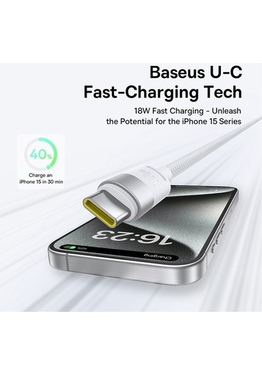 Pazly 3'ü 1 Arada 3,5a Hızlı Şarj Kablosu - 1,3m Baseus Ultra Hızlı Pc+tpe