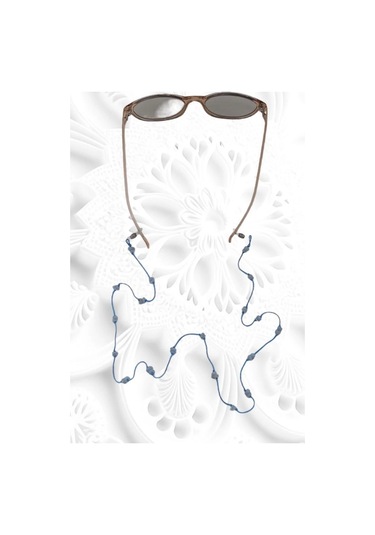 Doğal Anjelit Taşlı Gözlük İpi 129-10