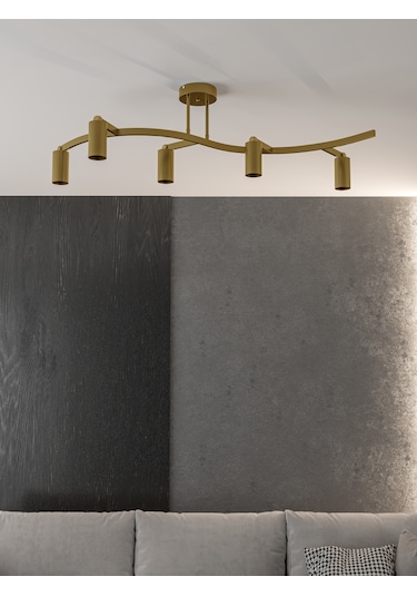 Solvia Vintage Eskitme Uzun 5 Li Spot Avize Gu10