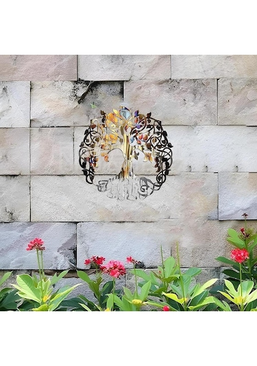 Suntek Yaşam Ağacı Duvar Dekoru Aile Plakası Oturma Odası 30cmx30cm