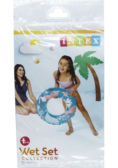 Is59242 Şeffaf Baskılı Simit 61 Cm - 1 Adet Stokta Olan Gönderilir Çok Renkli