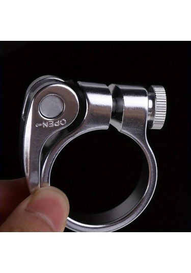 Hightower Altın Renk Ultralight 34.9mm Bisiklet Sele Borusu Kelepçesi - Ayarlanabilir Bağlantı Halkalı Hızlı Sökme Altın Rengi