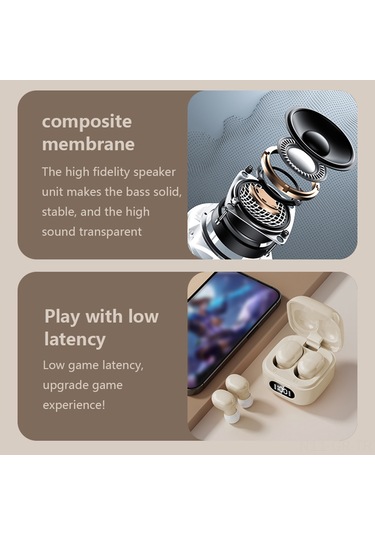 Singree Kablosuz Görünmez Kulaklık - Bt 5.3, 8 Saat Çalışma, Gürültü Önleme, Uyku Ve İş İçin Hafif Tasarım