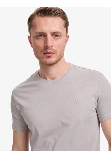 Pierre Cardin Erkek Gri Tişört Basic 50325307-vr024